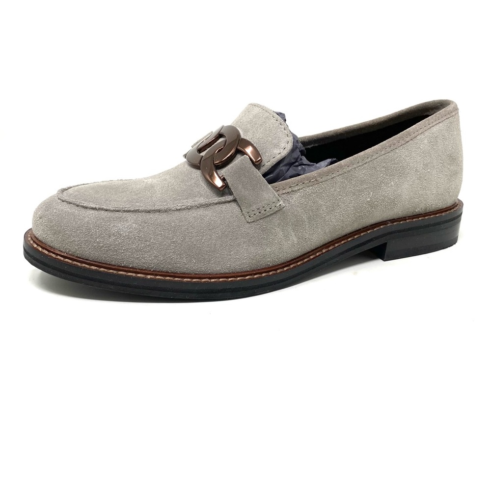 Ara Kent Trotteur 2.0 Loafers Gray Suede Block Heel UK 5.5 US 8 F